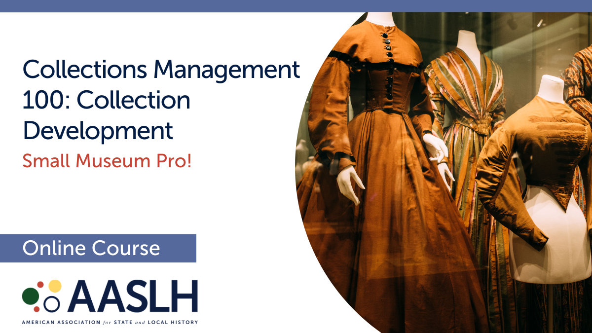 Collections Management 100 - Collection Development (Fall 2025) - Online Course